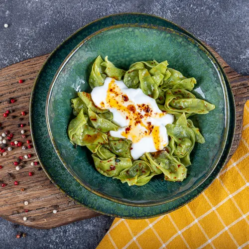  Ispanaklı Mantı (Vejetaryen) fotoğrafı